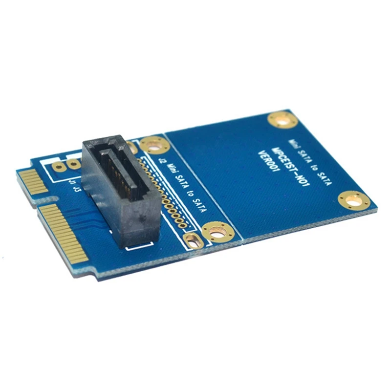 Top-MSATA To SATA Adapter Card Motherboard Mini PCIE To 7PIN SATA SSD Solid State Hard Drive Expansion Adapter