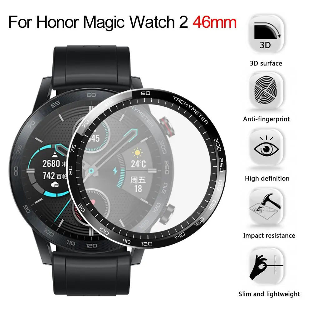 3D Curved Soft Full Cover Screen Protector Film Not Glass for Honor Magic watch 2 46mm accessories