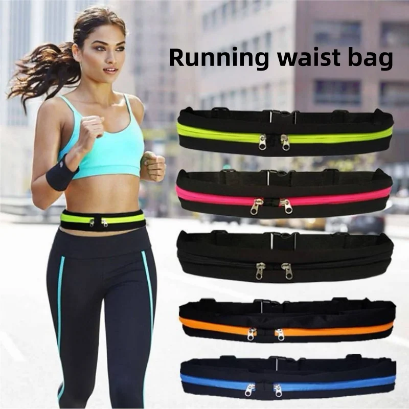 

Unisex sporty leisure waist bag, shockproof phone pouch, suitable for outdoor cycling, running, and gym use