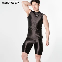 AMORESY Poseidon series tight elastic fitness clothes, cool and silky sports fitness running vest