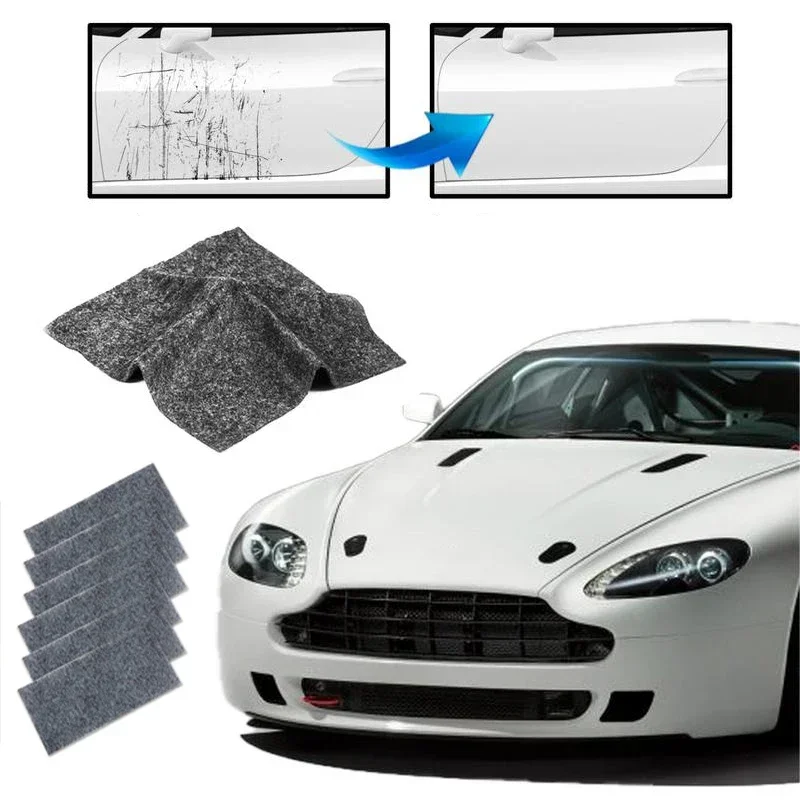 1/6pc Car Scratch Repair Tool Nano Polishing Cloth High Quality Anti-Scratch Removal Water Spots Cleanimg Tools Auto Accessories