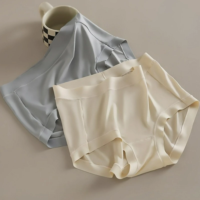 

Comfortable Breathable Women's Panties High Waist Seamless Large Size Anti-exposure Innerwear Soft Elasticity Girls Briefs New