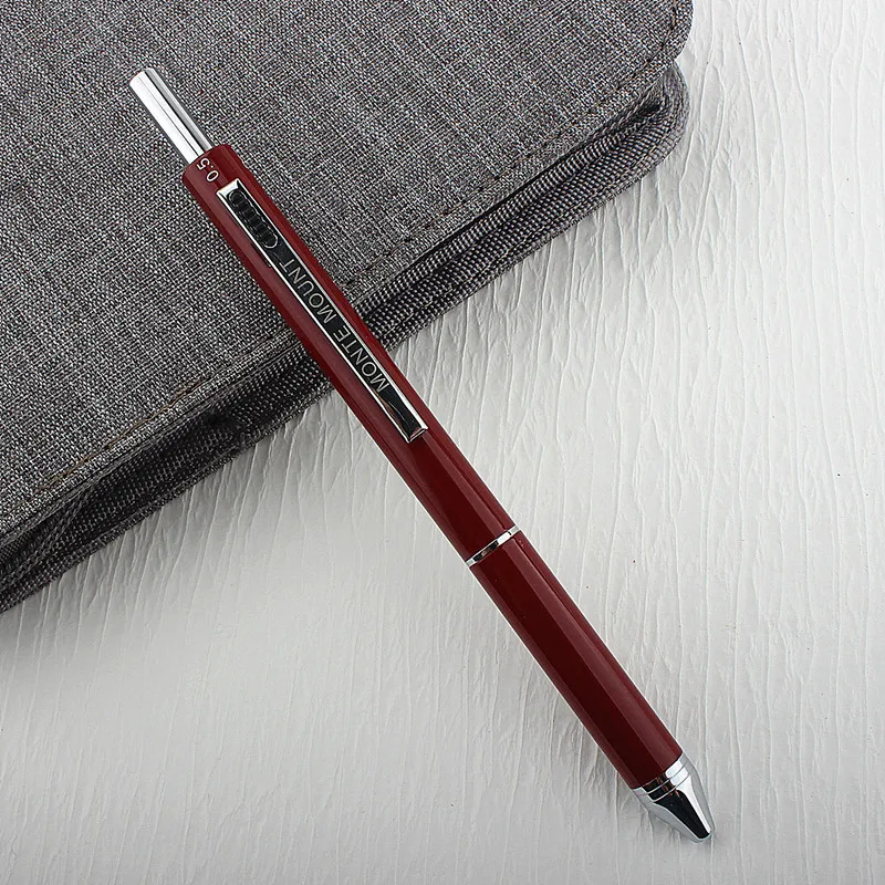 4 In 1 Multicolor Metal Ballpoint Pens 3 Colors Ball Pen 1 Automatic Pencil for School Office Writing Supplies Stationery Gifts