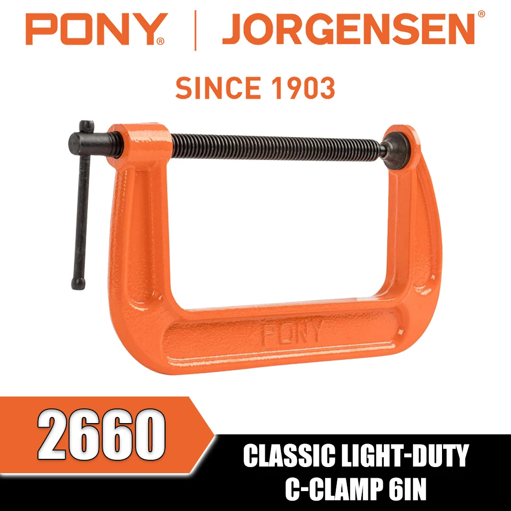 PONY&JORGENSEN 2610 2630 2640 2650 2660 2680 Classic Light-duty C-clamp Clamping Tools view 5