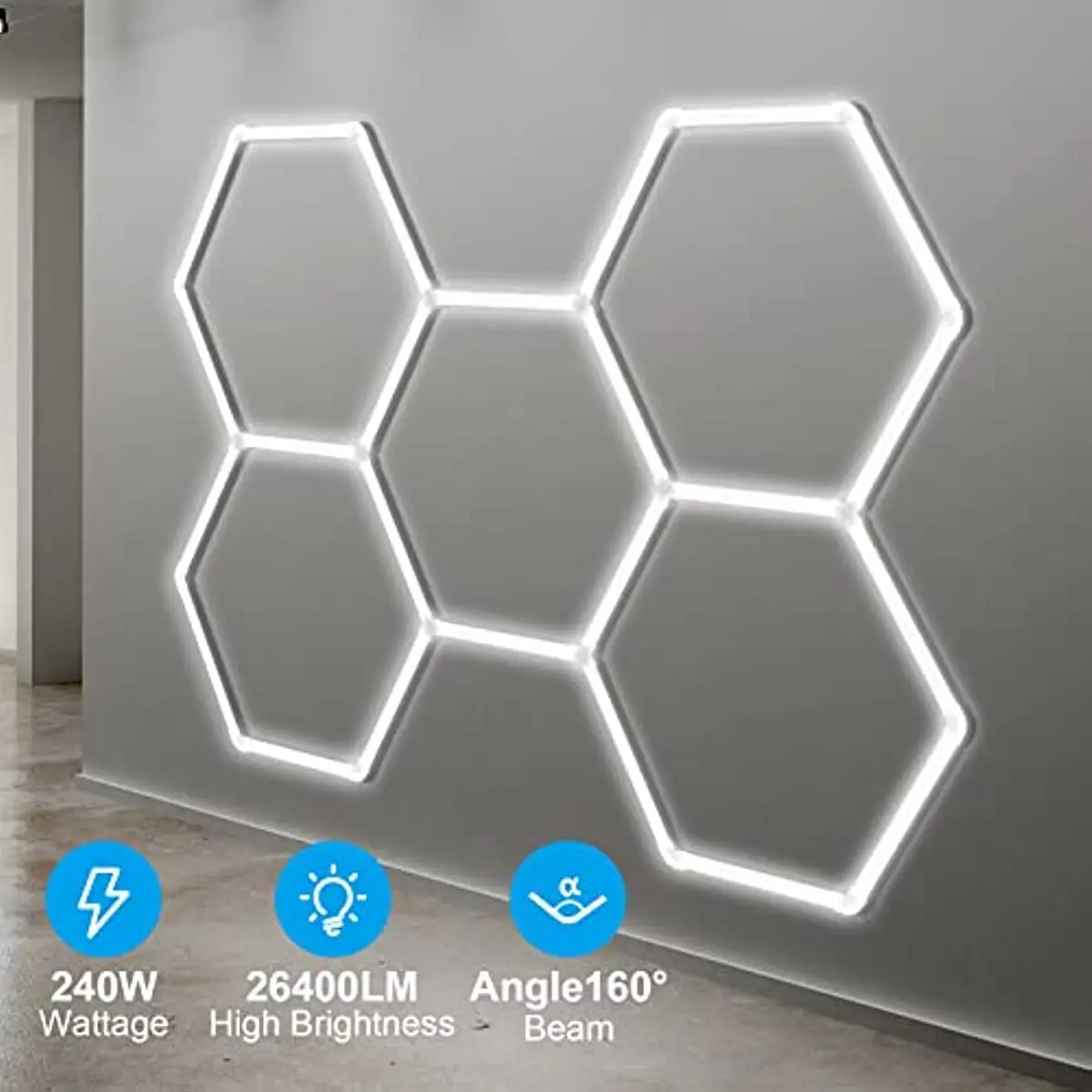 hexagon-honeycomb-led-ceiling-lamp-5-grid-industrial-grade-commercial-led-lighting-fixture-high-brightness-workshop