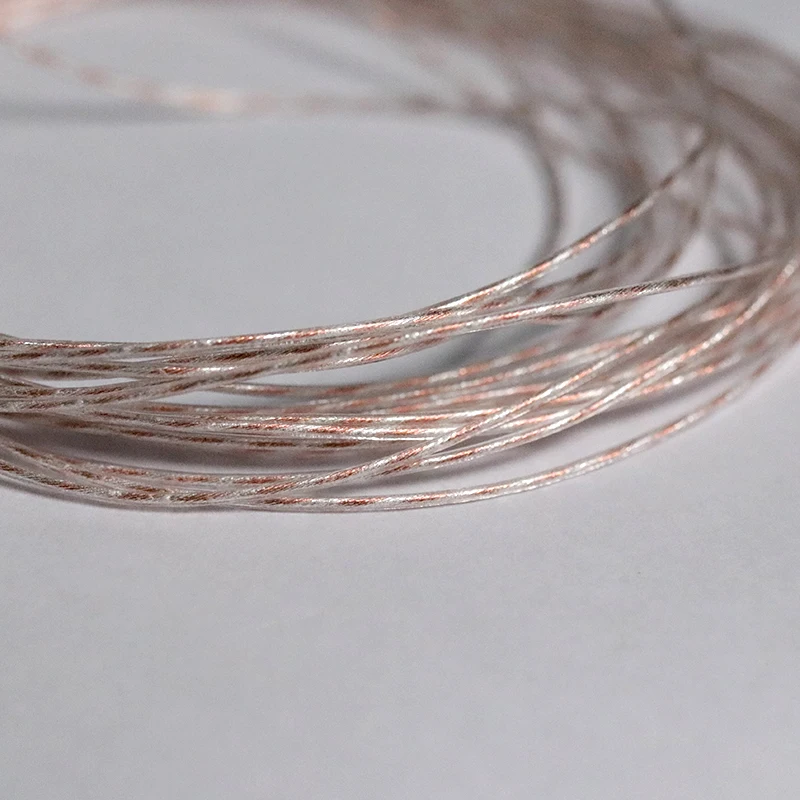 HAKUGEI Spring rain.litz pure silver &litz occ copper mixed stranded cable