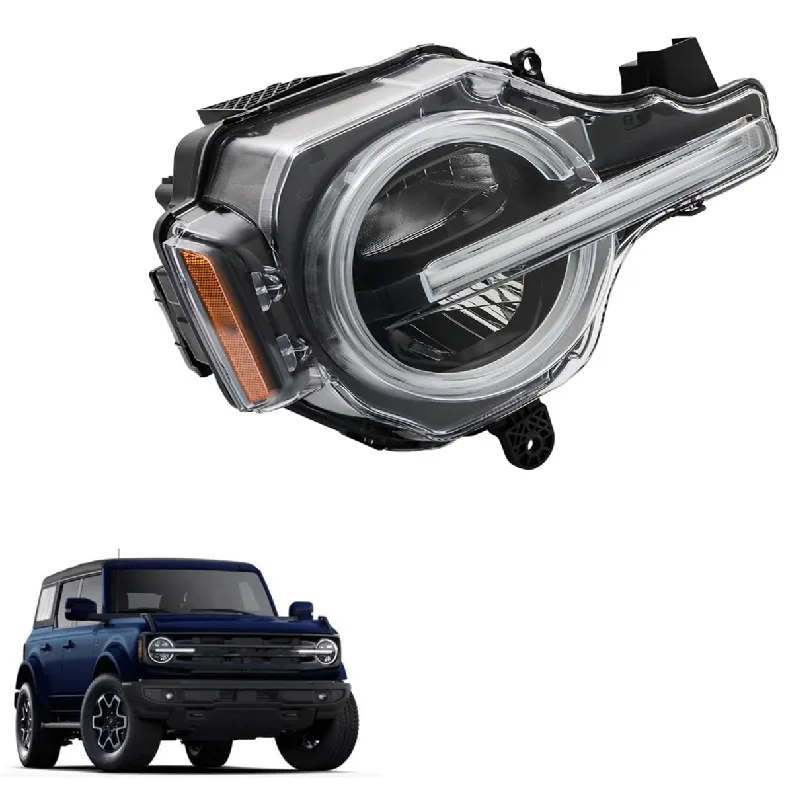 

Suitable for 2020-2024 Ford Bronco headlights M2DZ13008G lensless headlights