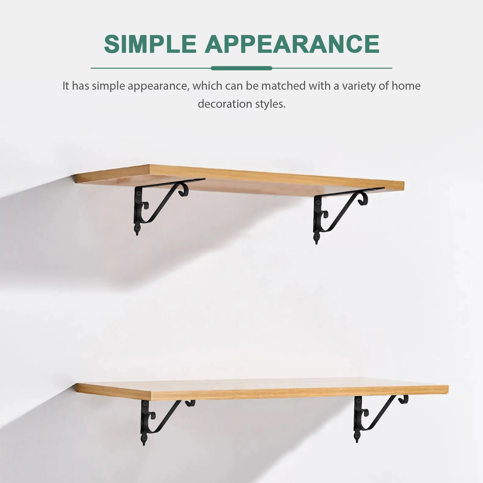 

Thickened Iron Shelf Brackets Heavy Duty Wall Mounted Corner Supports Floating Brackets For Living Room Kitchen Study Durable