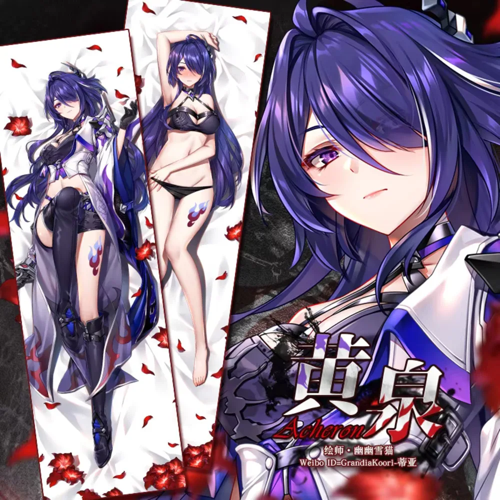 

Dakimakura Acheron Honkai Star Rail Hing, сексуальная наволочка для всего тела, наволочка отаку, домашнее постельное белье, декор, подарочный чехол