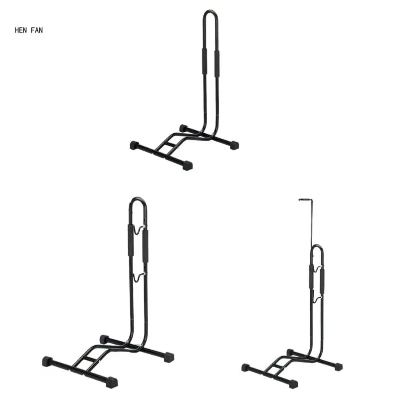 Bicycles Storage Stand for Front Rear Wheel Parking Bicycles Floor Stand Rack Bikes Parking Rack Stand Bikes Floor Stand M89D