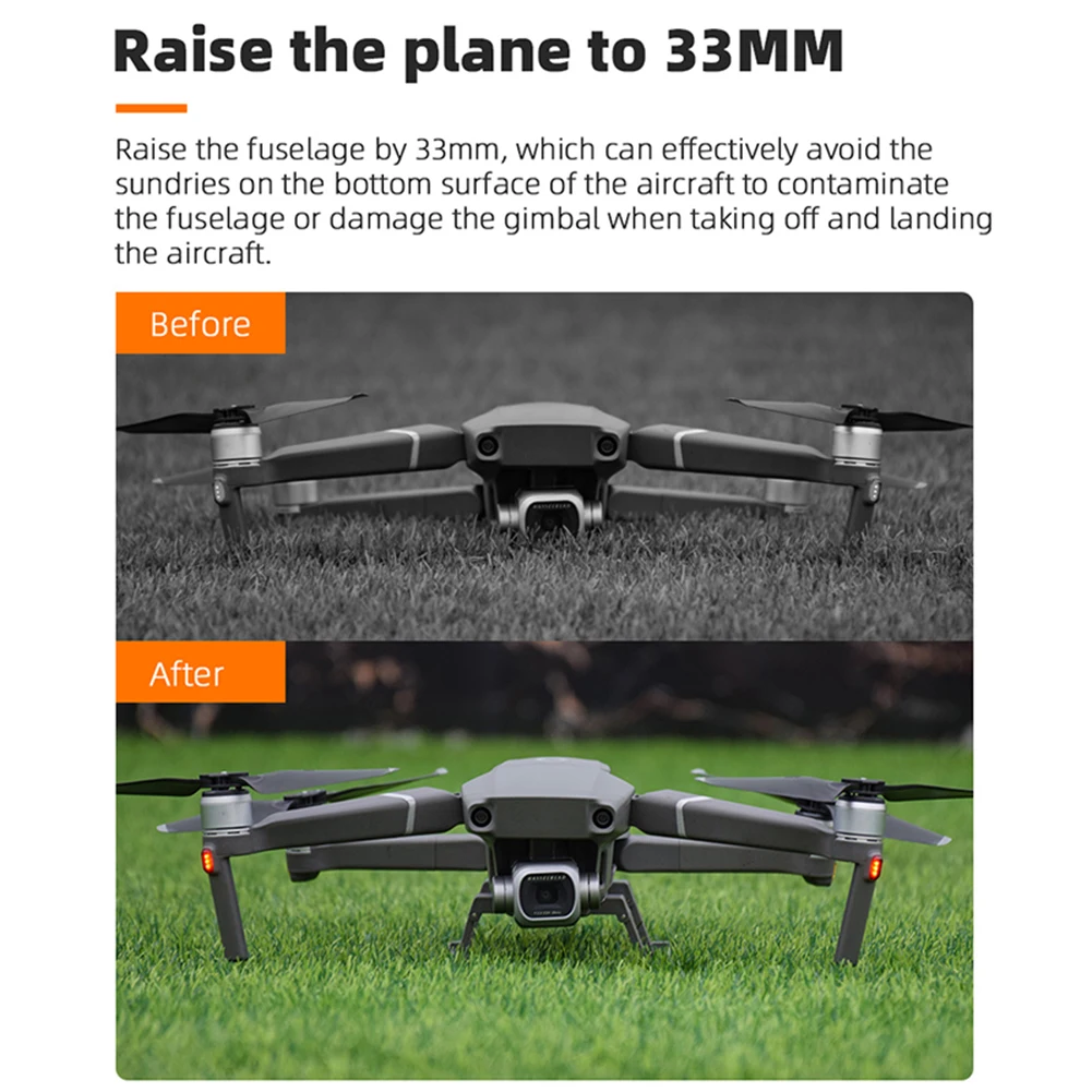 Landing Gear for DJI Mavic 2 Zoom/Pro Increased Extension Protector Quick Release Extended Increased Legs Drone Accessories