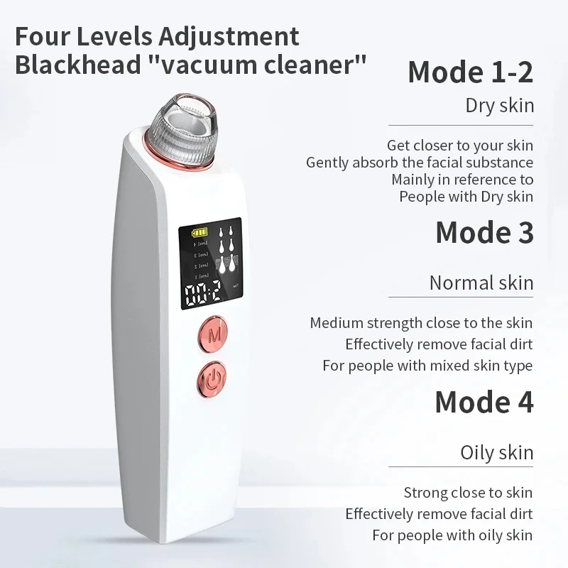 Para limpieza facial y cuidado de los poros, removedor de espinillas faciales con carga inalámbrica, herramienta de limpieza profunda de poros y cuidado de la piel