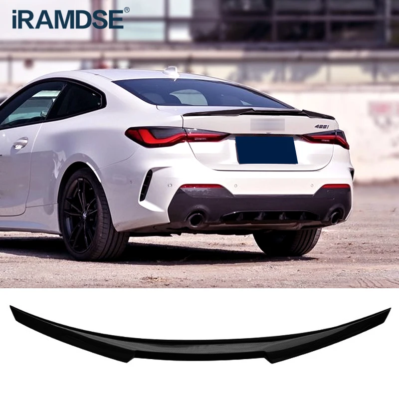 Spoiler for BMW G22 G26 Gran Coupe G23 4 Series 2020-2022 Year Carbon Surface Rear Boot Ducktail Wing Decoration Accessories