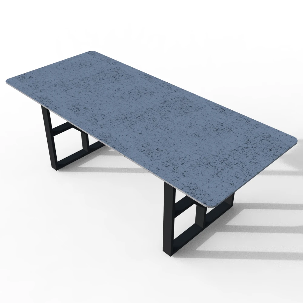 Metal Restaurant Outdoor Dining Table Marble Top Carbon Steel Tripod Eco-Friendly Dining Room Furniture for Gardens Hotels