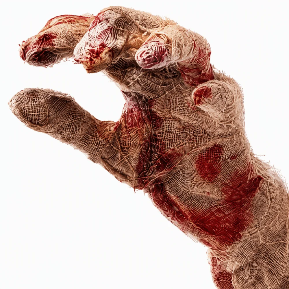 Electric Induction Shaking Hand Ornament Realistic Looking Bloody Fabric Halloween Induction Ornament Sensitive Sensor Control