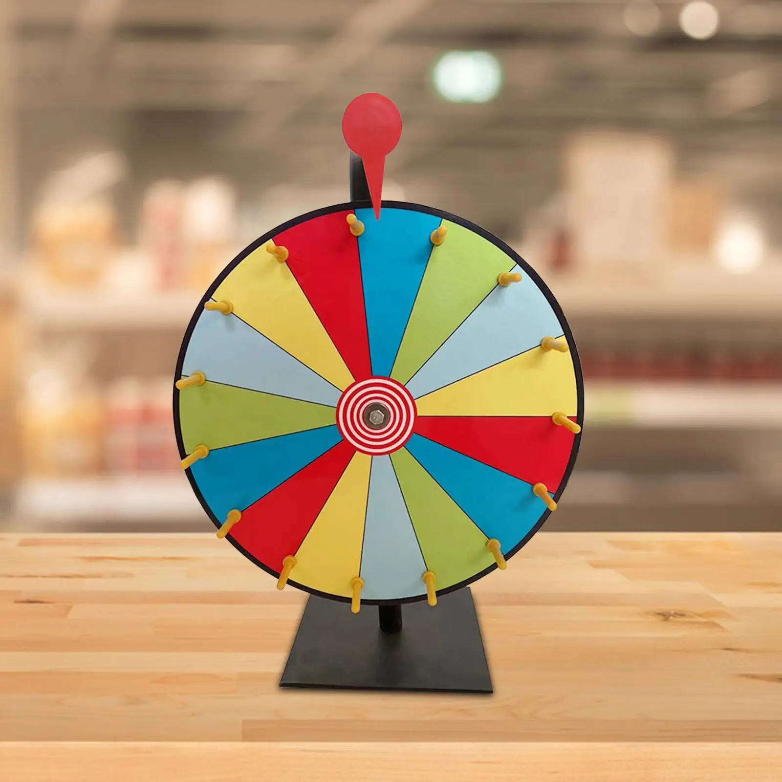 Prize Wheels Easy Assembly Roulette Wheels 15 Color Slots for Parties Promotional Activities Gatherings Supermarkets Carnival