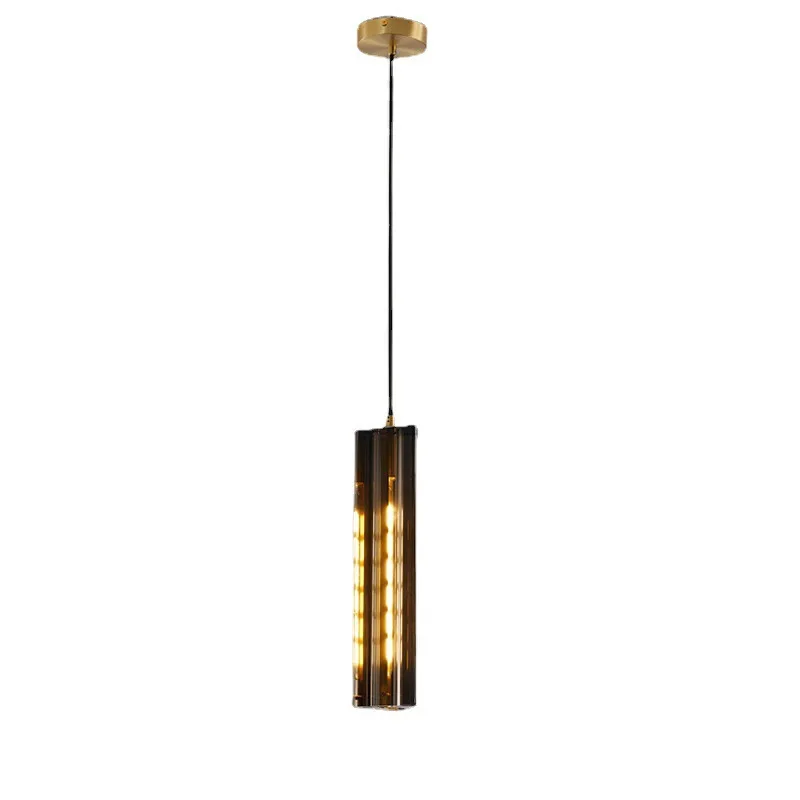 

Light luxury, crystal, chandelier, design, bedroom, bedside, chandelier, simplicity, creativity, all copper, dining room