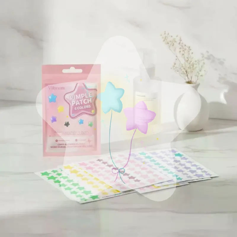 Breathable Hydrocolloid Star Pimple Patches 7 Colors Waterproof 7-28 Sheets Fast Healing Acne Patches for Facial Care