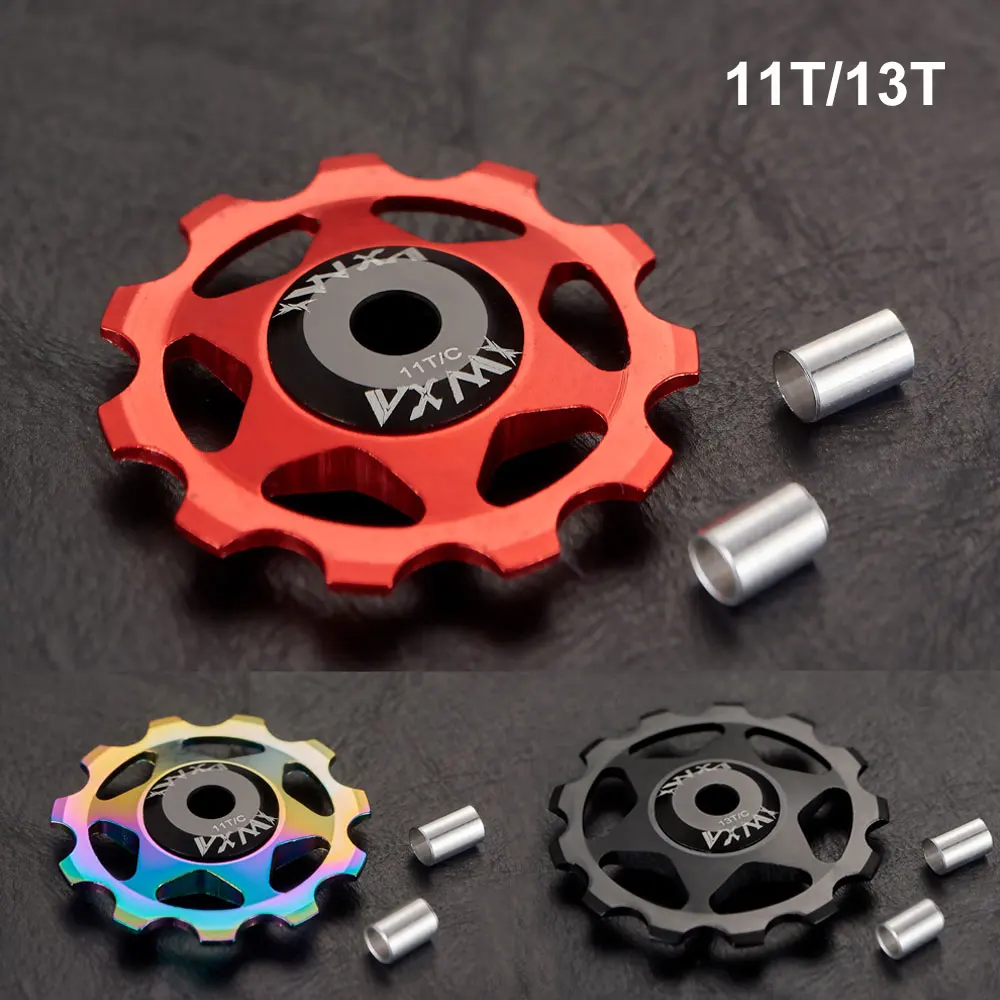 VXM 11T 13T MTB Bicycle Rear Derailleur Jockey Wheel Steel Bearing Pulley 7075 CNC Road Bike Guide Roller Idler 4/5/6mm