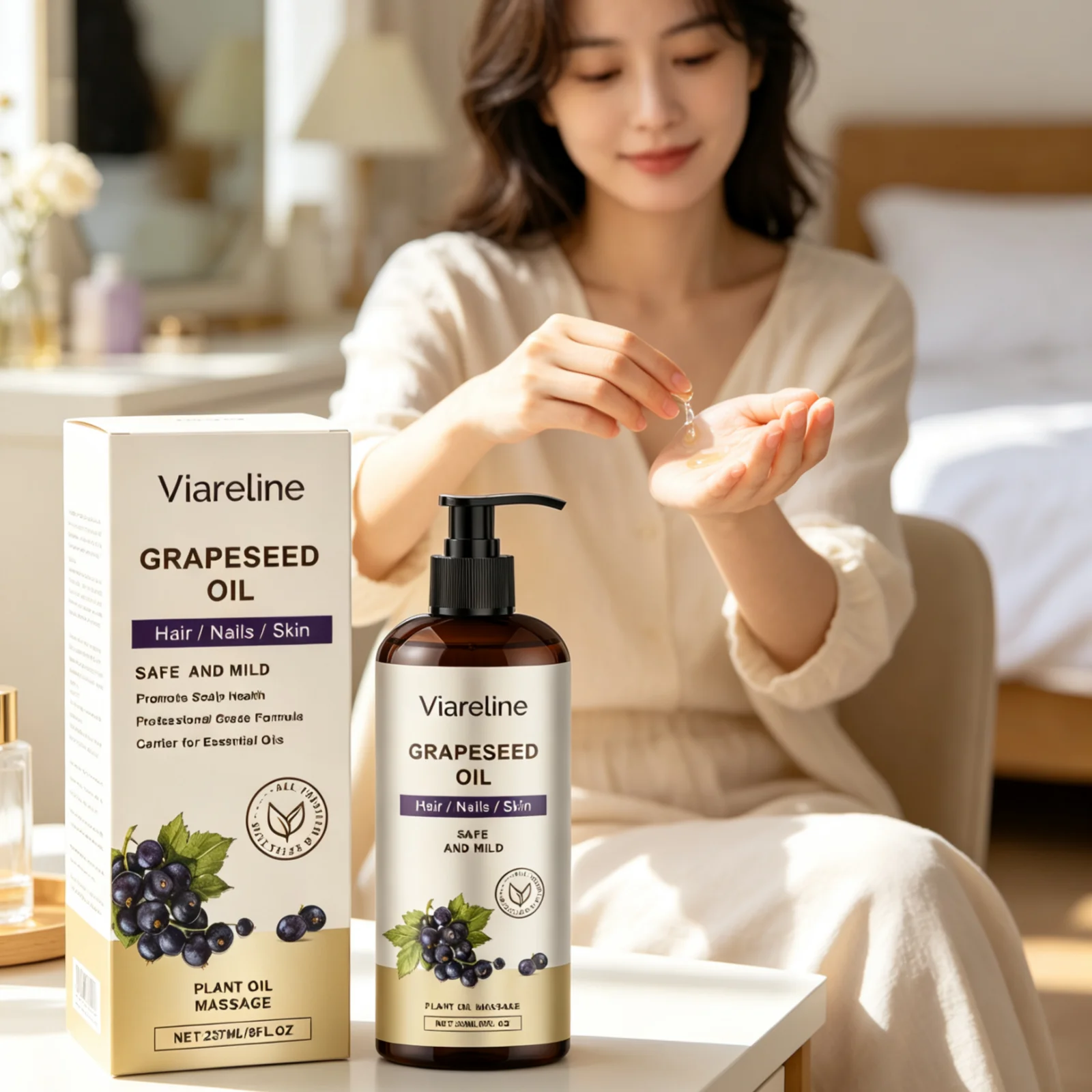 Oleo-de-sementes-de-uva-viareline-para-hidratacao-corporal-nutricao-profunda-melhora-a-elasticidade-da-pele-acalma-e-nao-deixa-a-pele-oleosa-Oleo-de-massagem-a-base-de-plantas-237-ml