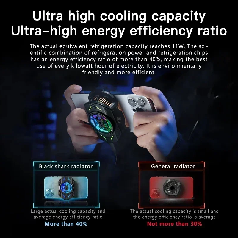 Black Shark Nieuwste Versie Cooler 4 PRO Snelle Telefoon Koeler Voor iphone 15/ROG 7/Nubia Redmagic 9 S Pro/Xiaomi FunCooler