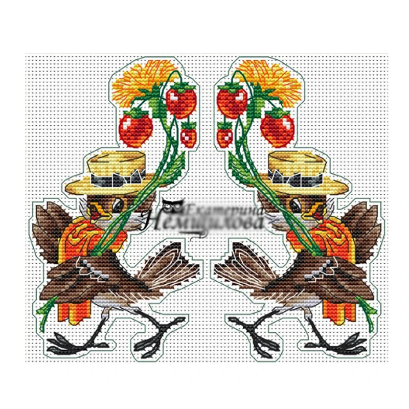 

GUA85 DIY Cross Stitch Kits Plastic Canvas Christmas Chorus Ornament Festival Ornament Christmas Tree Decorations Embroidery Set