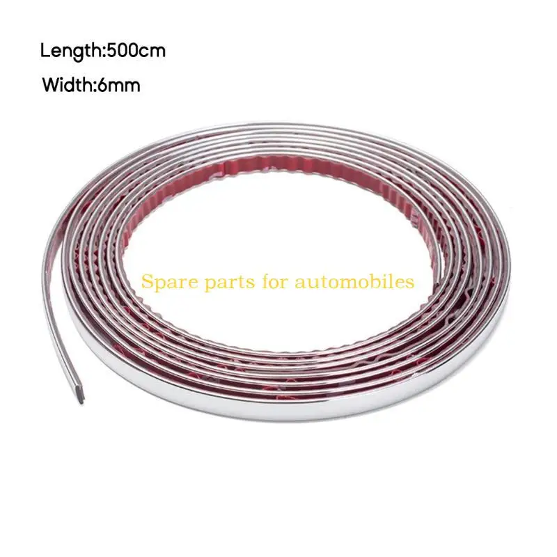 

H58F Chrome Detail Edging Styling Strip Trim Moulding Adhesive Car Truck