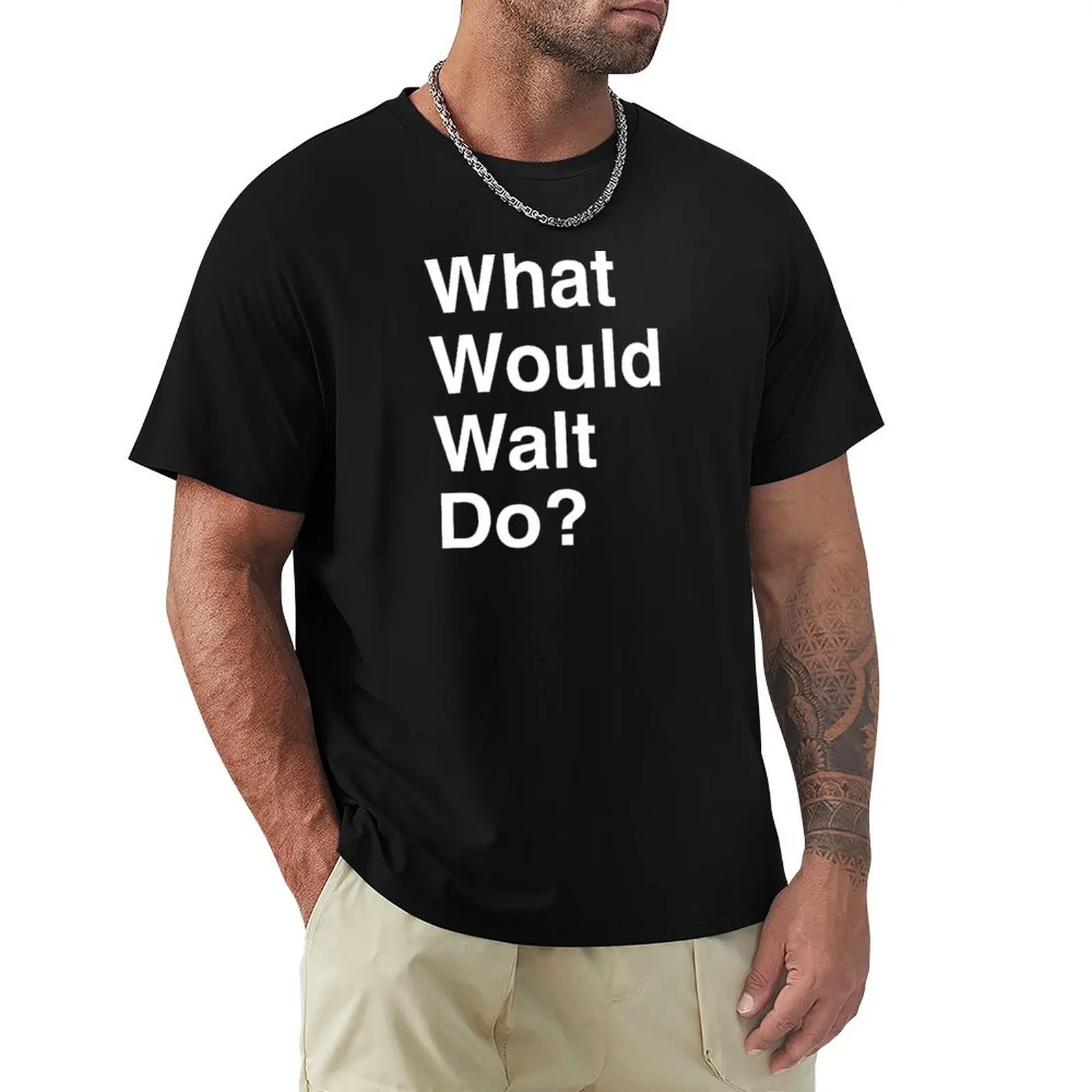 

WWWD White T-Shirt anime stuff topping sublime tees luxury clothes men