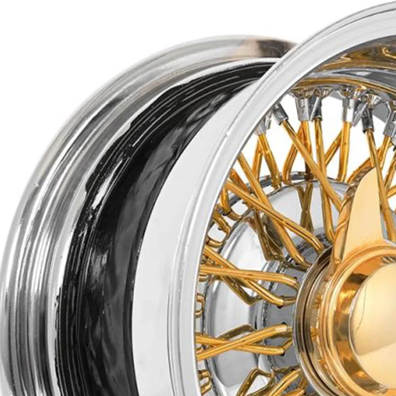 13 14 15 16 17 18 20 5*114.3 5*120 5*127 4*100 4*114.3 RUOTE DI FILI STANDARD 72 SPOKE CROSS LACE Cerchi CROMATI