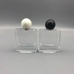 50ML Premium Perfume BottlePortable Perfume Dispenser Flat Square Bayonet Glass BottleCosmetic Spray Bottle Skin Care Tool