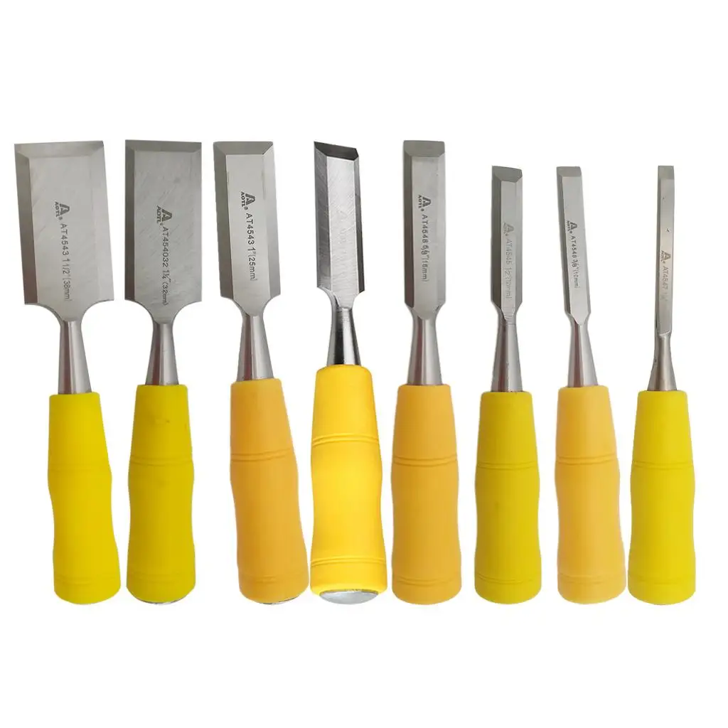 High Carbon Steel Wood Chisel Set Ergonomic Hand Tools Woodworking Chisels for Carpentry Projects