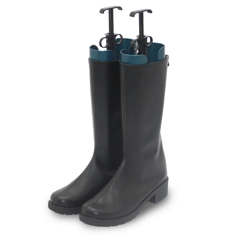 Anime frieren no funeral samambaia cosplay sapatos halloween carnaval botas cosplay prop sapatos de couro do plutônio feito sob encomenda