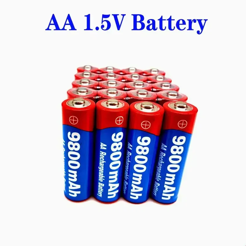 2024 New VETE 1.5V AA9800mAh 1.5V AAA8800mAh NI-MH Rechargeable Battery for LED Lamp Mp3 Toy Fan Remote Control Pilha Recyclable