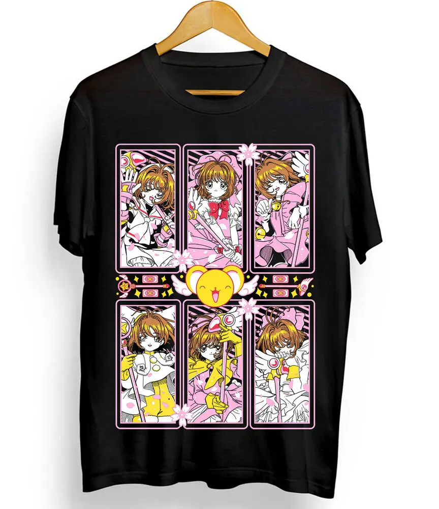 Cardcaptor Sakura T-shirt Kawaii Anime Manga Waifu Kero-Chan Gift Shirt All Size