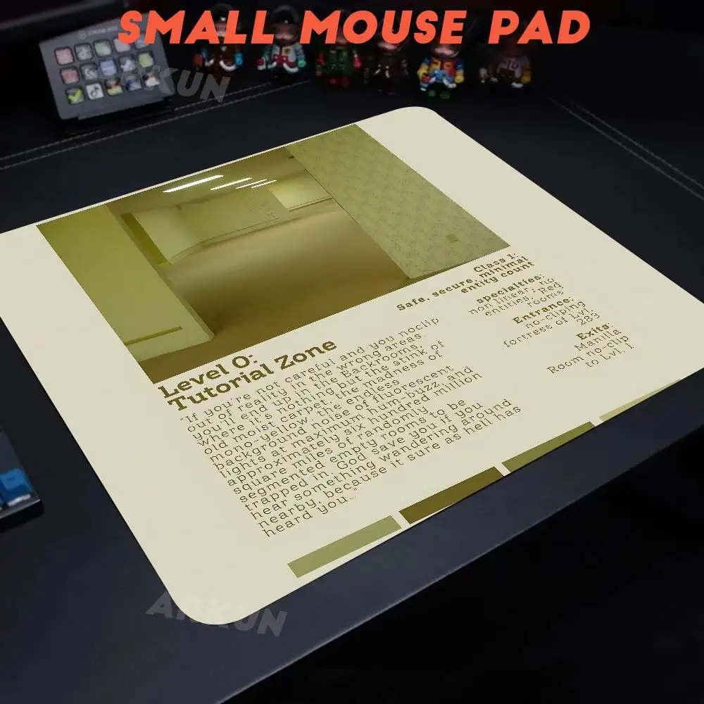 Surreal Dream Space Backroom Style Pad Small Rubber Mousepad For PC Gamer Desktop Decoration Office Desk mat Rug Stitched Edge