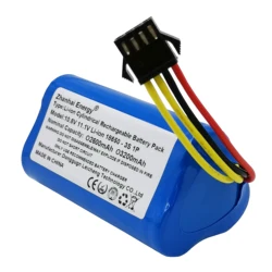 10.8V 11.1V 2600mAh 3200mAh cylindryczny ładowalny akumulator litowo-jonowy do szkarłatnego robota próżniowego nowy konfigurowalny sprzedaż hurtowa