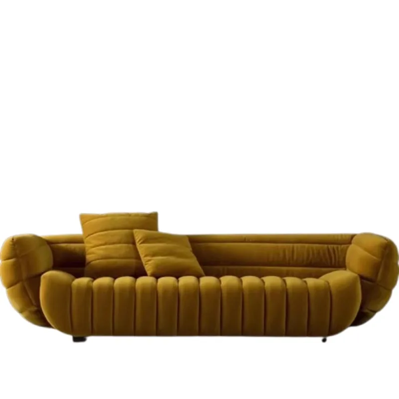 Minimalist Yellow Living Room Sofas Velvet Classic Soft Lounge Living Living Room Sofas Togo Soft Muebles De Sala Furniture Home