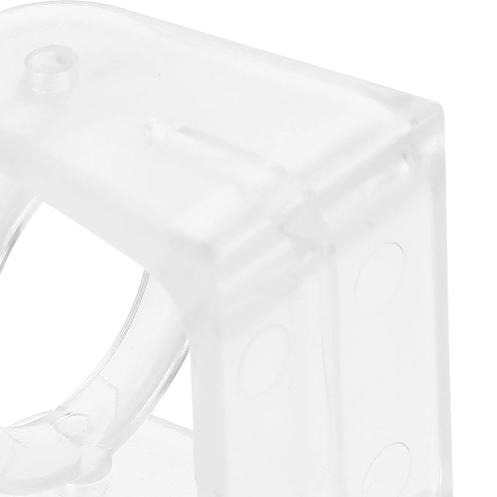 2 قطعة حامل قضيب الستارة الدوار ABS مستقرة لا الحفر قضيب الستارة هوك للحمام غرفة نوم مكتب ملحقات الحمام #5