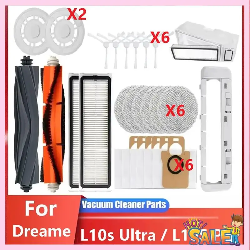 A88X для Dreame L10s Ultra/L10S Pro, аксессуары для роботов-пылесосов, вакуумные мешки, швабра, фильтр, щетка для чистки пылесоса