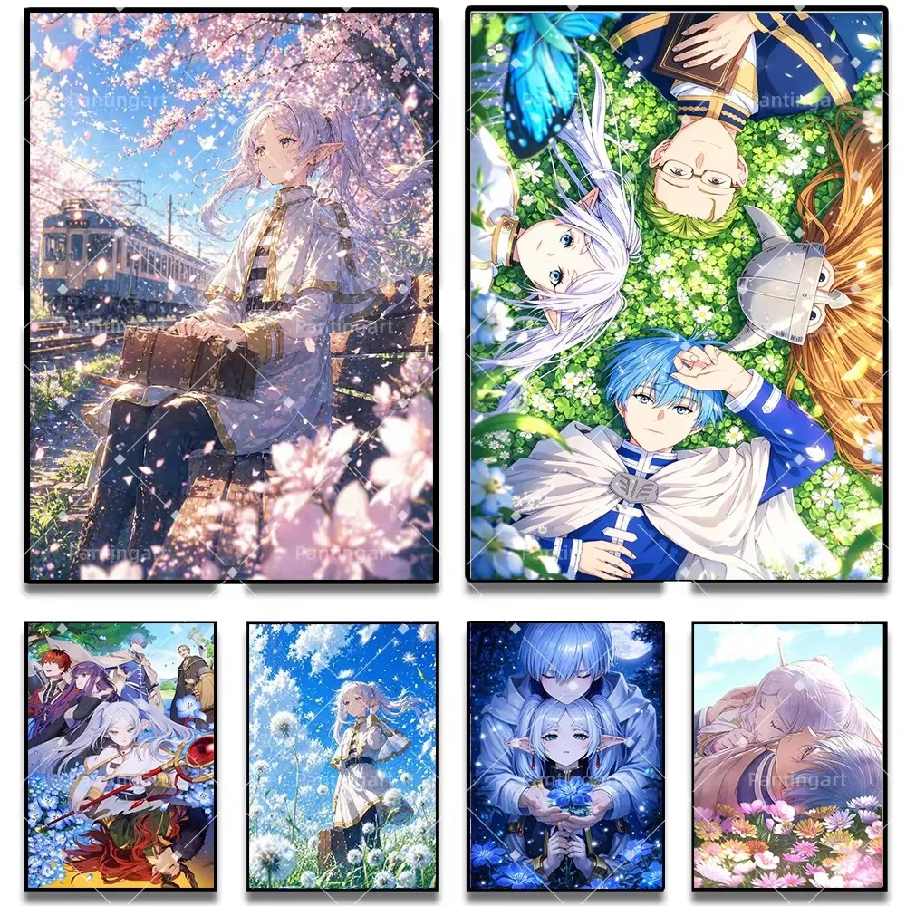 Diamond Painting Magic Fantasy F-Frieren Beyond Journeys End Anime Diamond Mosaic Handmade Art Exquisite Gift Home Decor