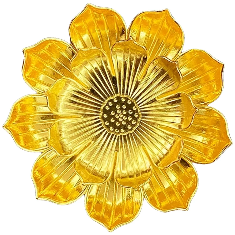 

Lotus Metal Coasters Non Slip Wear Resistant Desk Cup Mat Household Protective Kitchen Bedroom Reading Room Practical