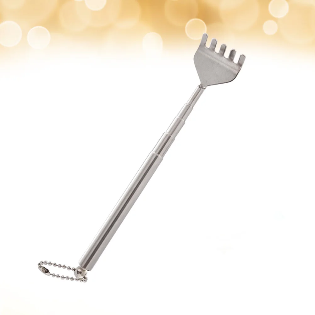 

5Pcs Stretchable Back Scratcher Claw Stainless Steel Portable Metal Back Scratch Tool Keyring Relief Itch Stress Anxiety Boredom