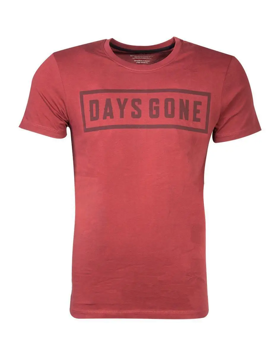 Days Gone - Tonal Logo Men's Red T-Shirt