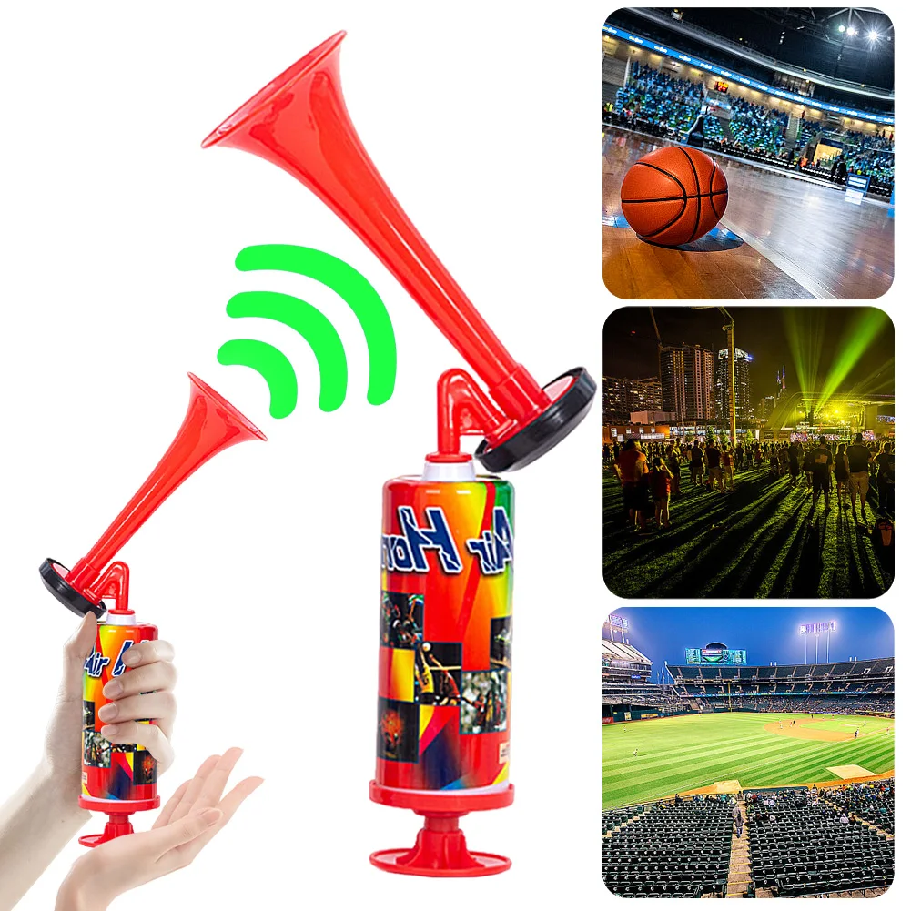 

Handheld Air Horn Soccer Air Cheering Horn Portable Air Pump Horn for Boating Sports Events Birthday Parties