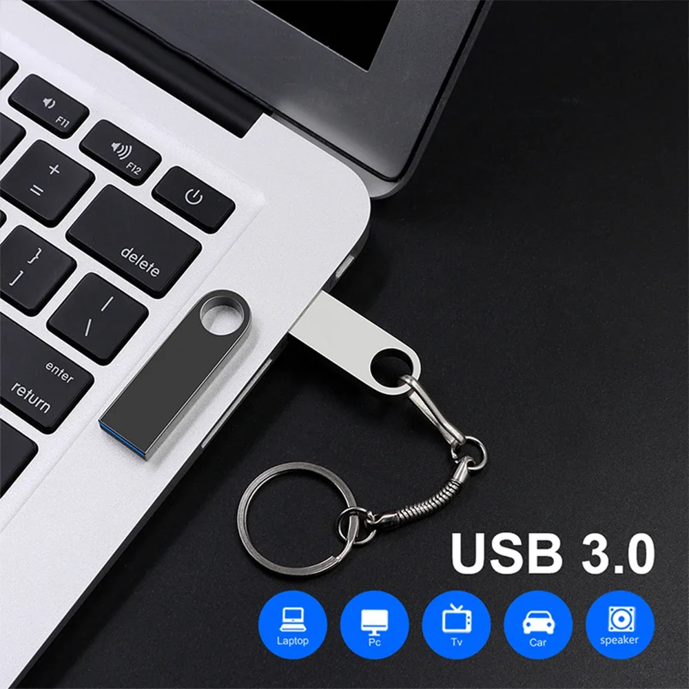 Super clé USB 3.0 en métal, 1 To, 2 To, clé USB, haute vitesse, SSD portable, clé USB, cadeau gratuit, livraison