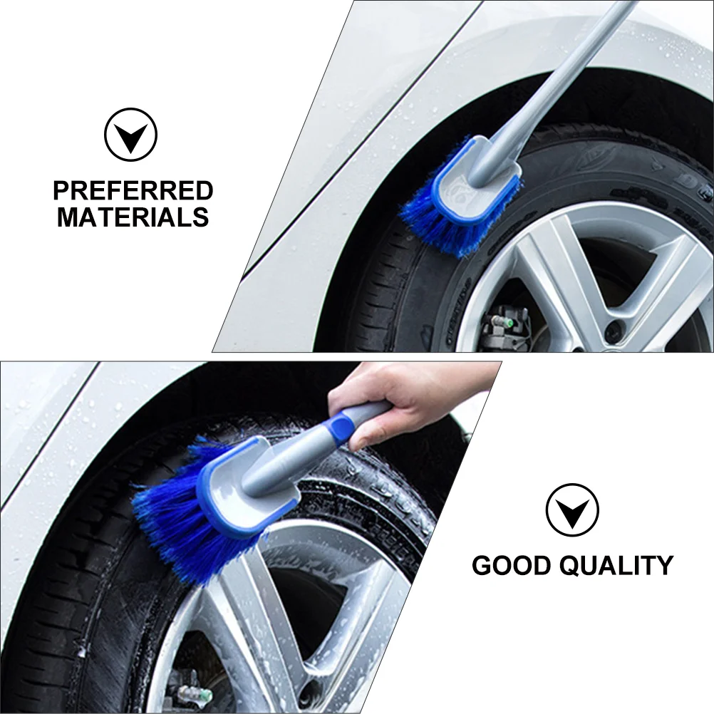 2 Pcs Hub Brush Auto Cleaning Tool Car Kit Detailing Wash Efficient Pp Practical Automotive