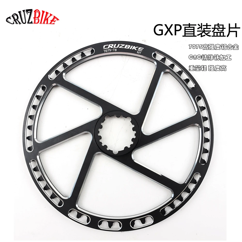 

CRUZbike 50T/52T Folding Bike Road Bicycle Round Chainring Chain Ring Chainwheel Disc Protector and Tooth Disc Integrated