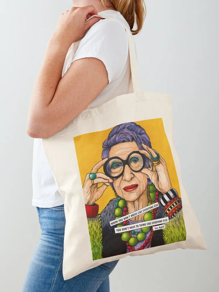 

Iris Apfel Tote Bag Canvas custom bags Cloth bags Women's shopper