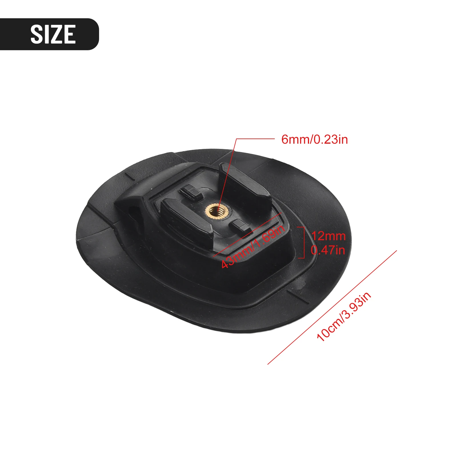 Brand New Camera Mount High Quality KayakInflatable Boat Plastic Base Phone Holder Black High Quality Practical