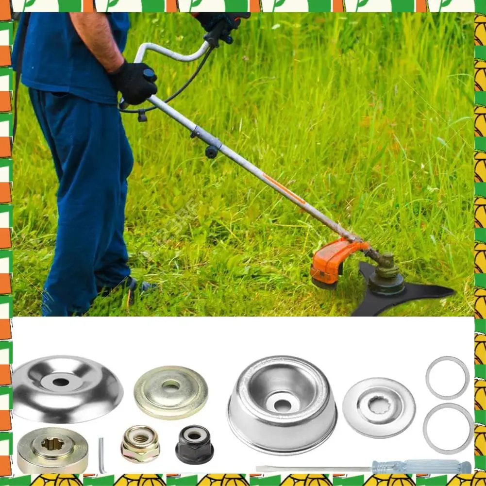 Professional Tool Brush Cutter Blade Weed Wacker Replacement Blade, Carbide Steel With Adapter Attachment, (25.4 Mm Or 20 Mm Arb